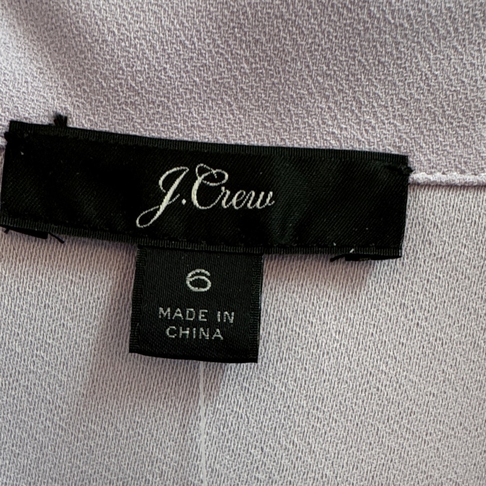 NWT J. Crew Lavender Wrap Blouse - Picture 2 of 6